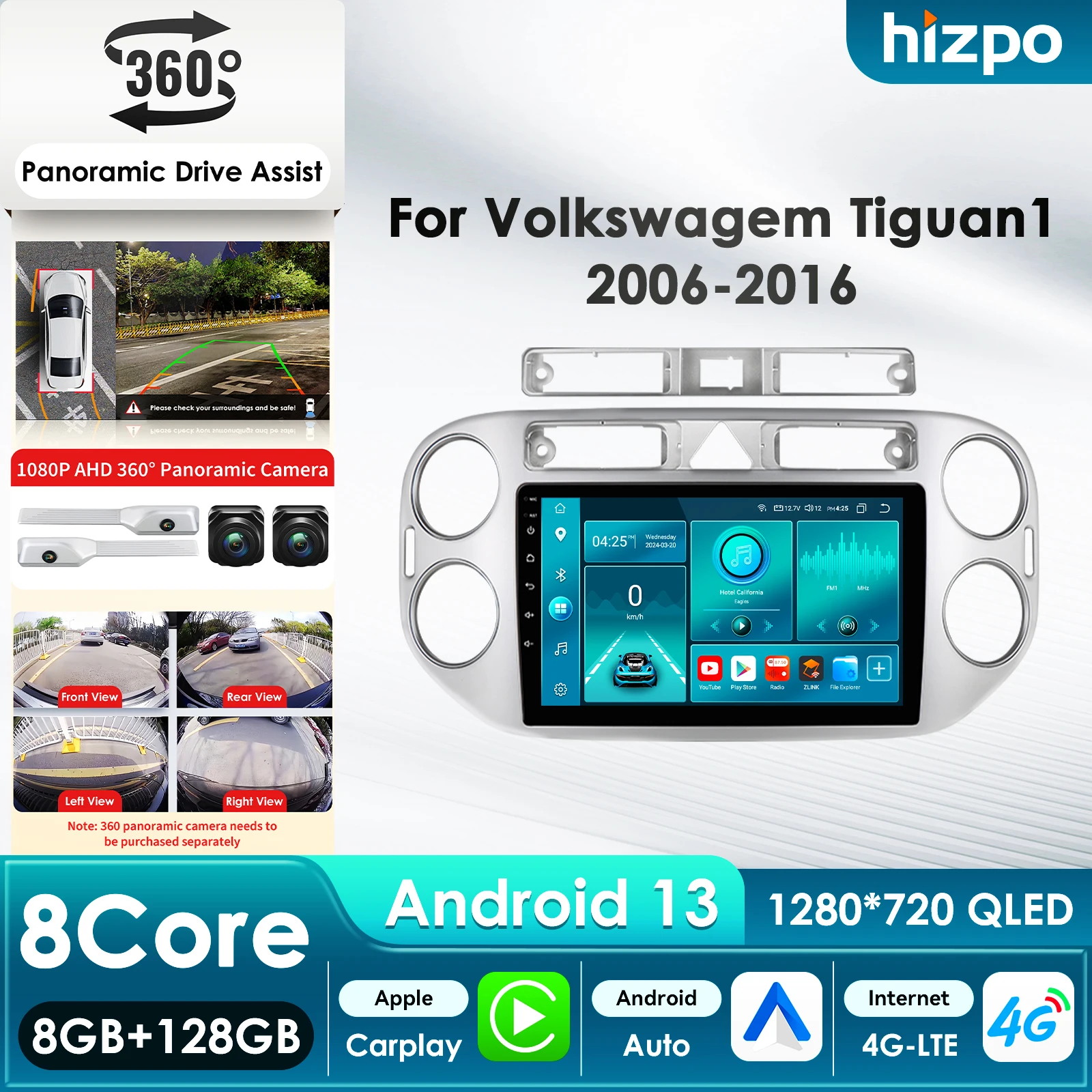 Hizpo 8Core DSP Car Multimedia Player for VW Volkswagen Tiguan 1 NF Carplay 4G Autoradio RDS GPS BT 4G-LTE WiFi AI Intelligent
Hizpo 8Core DSP Car Multimedia Player for VW Volkswagen Tiguan 1 NF Carplay 4G Autoradio RDS GPS BT 4G-LTE WiFi AI Intelligent
