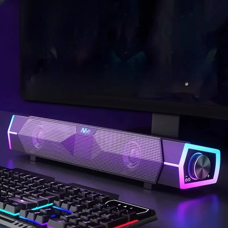 4D Computer Speakers Bluetooth 5.0 Wired Loudspeaker Surround Soundbar Speaker Stereo Subwoofer Sound bar for Laptop Notebook PC
4D Computer Speakers Bluetooth 5.0 Wired Loudspeaker Surround Soundbar Speaker Stereo Subwoofer Sound bar for Laptop Notebook PC