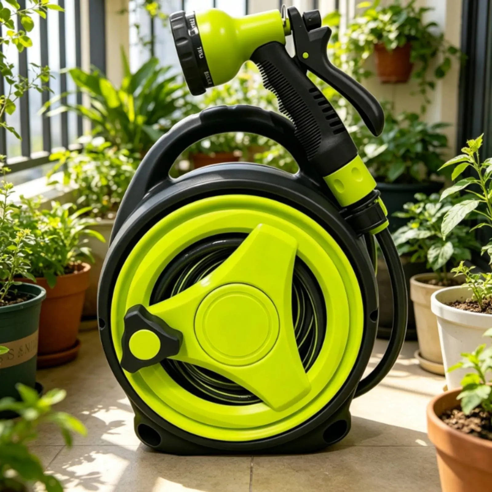 Hose Reel Carrier Easy to Stow Garden Hose Carrier Space Saving Large Capacity for Balcony
Hose Reel Carrier Easy to Stow Garden Hose Carrier Space Saving Large Capacity for Balcony