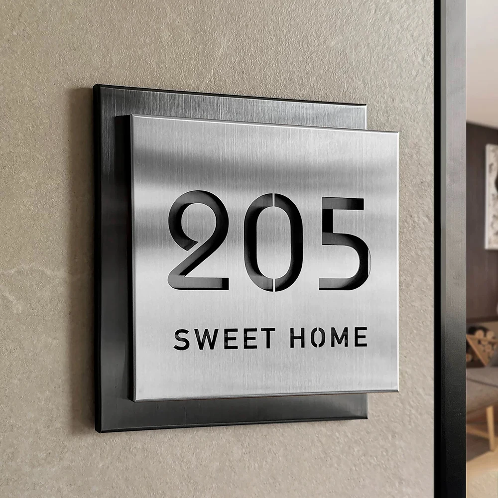 Custom Modern Residential Address Sign House Number Square Metal Signs Villa Hotel Floor Number Door Plate Office Backdrop Decor
Custom Modern Residential Address Sign House Number Square Metal Signs Villa Hotel Floor Number Door Plate Office Backdrop Decor