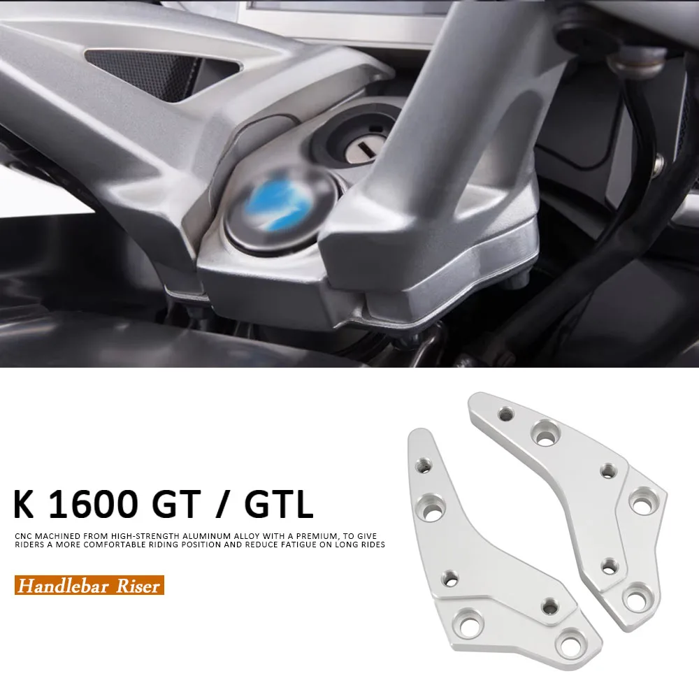 Motorcycle Accessories Silver Motorcycle Handlebar Riser For BMW K1600GT K1600GTL K 1600GT 1600GTL K 1600 GT GTL 2012-2019 2018
Motorcycle Accessories Silver Motorcycle Handlebar Riser For BMW K1600GT K1600GTL K 1600GT 1600GTL K 1600 GT GTL 2012-2019 2018