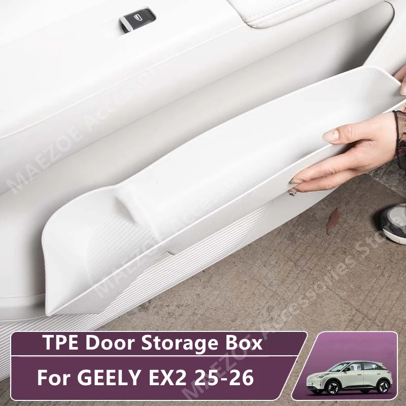 Для GEELY EX2 25-26: Органайзер для дверного отсека из TPE, аксессуары для защиты и модификации интерьера автомобиля
Для GEELY EX2 25-26: Органайзер для дверного отсека из TPE, аксессуары для защиты и модификации интерьера автомобиля
