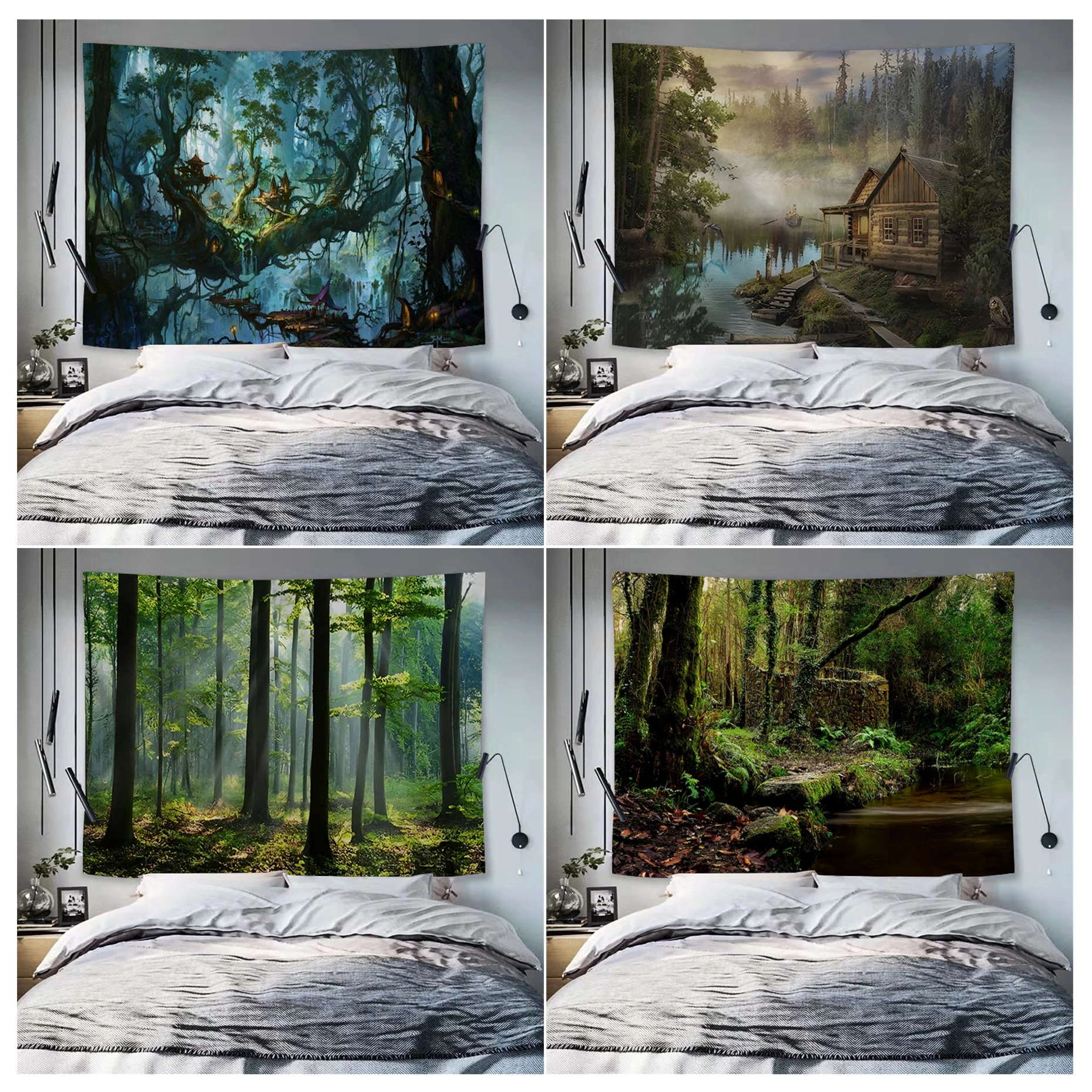 Natural Tropical Rain Forest Green Plant Chart Tapestry Art Science Fiction Room Home Decor Japanese Tapestry
Natural Tropical Rain Forest Green Plant Chart Tapestry Art Science Fiction Room Home Decor Japanese Tapestry