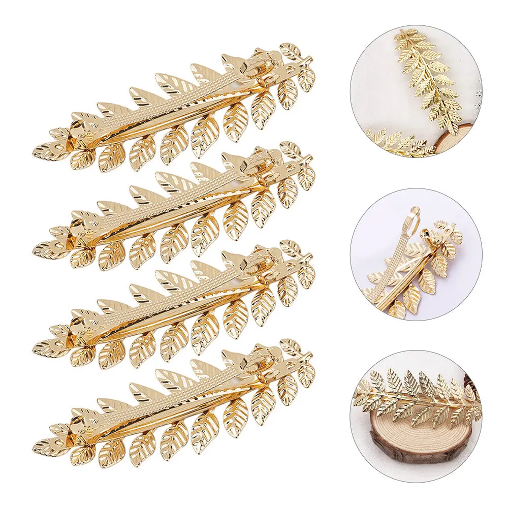 4Pcs Decorative Leaf Hair Clips for Women Ponytail Holders Spring Barrettes Metal Hair Accessories Birthday Christmas Gifts
4Pcs Decorative Leaf Hair Clips for Women Ponytail Holders Spring Barrettes Metal Hair Accessories Birthday Christmas Gifts