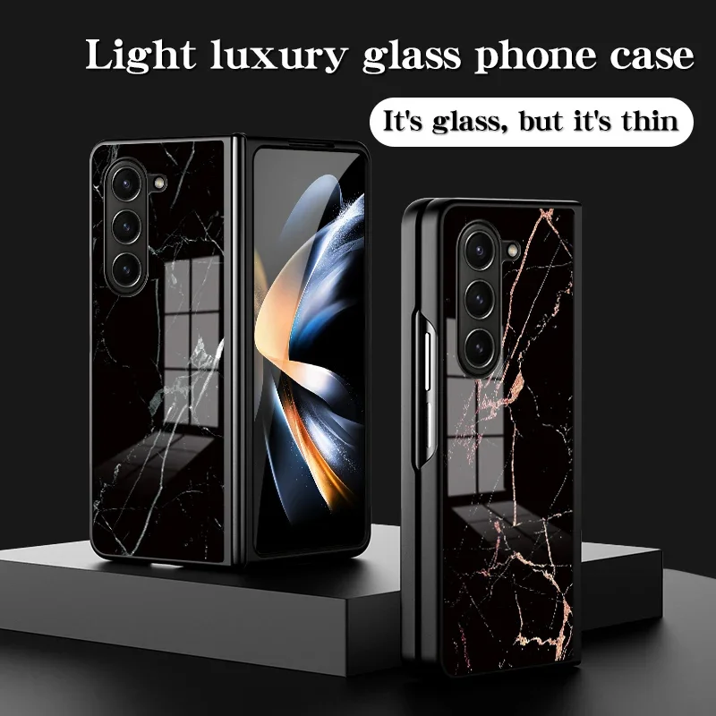 For Samsung Galaxy Z Fold 7 Z Flip 7 FE Case Retro Marble Texture Tempered Glass Back Cover Soft Edge Shell
For Samsung Galaxy Z Fold 7 Z Flip 7 FE Case Retro Marble Texture Tempered Glass Back Cover Soft Edge Shell