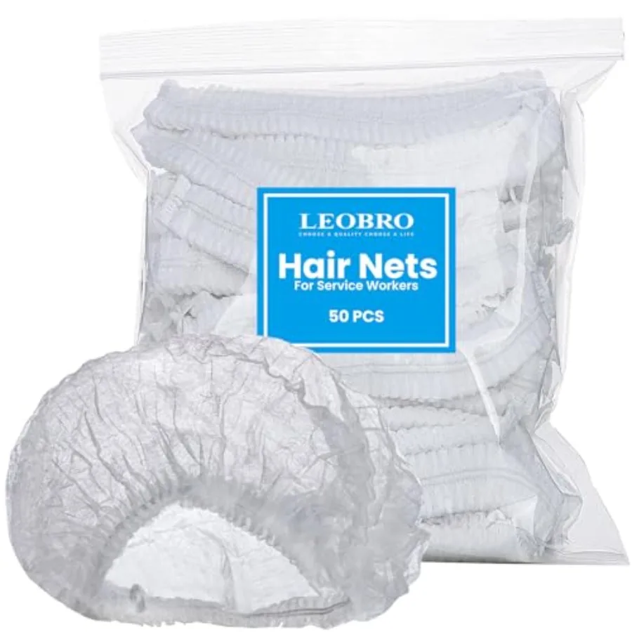 Hair Net, Hair Nets for Food Service Workers, 50PCS Hairnets for Foodservice, Kitchen Hair Nets for Women Men Cooking, Non-wove
Hair Net, Hair Nets for Food Service Workers, 50PCS Hairnets for Foodservice, Kitchen Hair Nets for Women Men Cooking, Non-wove
