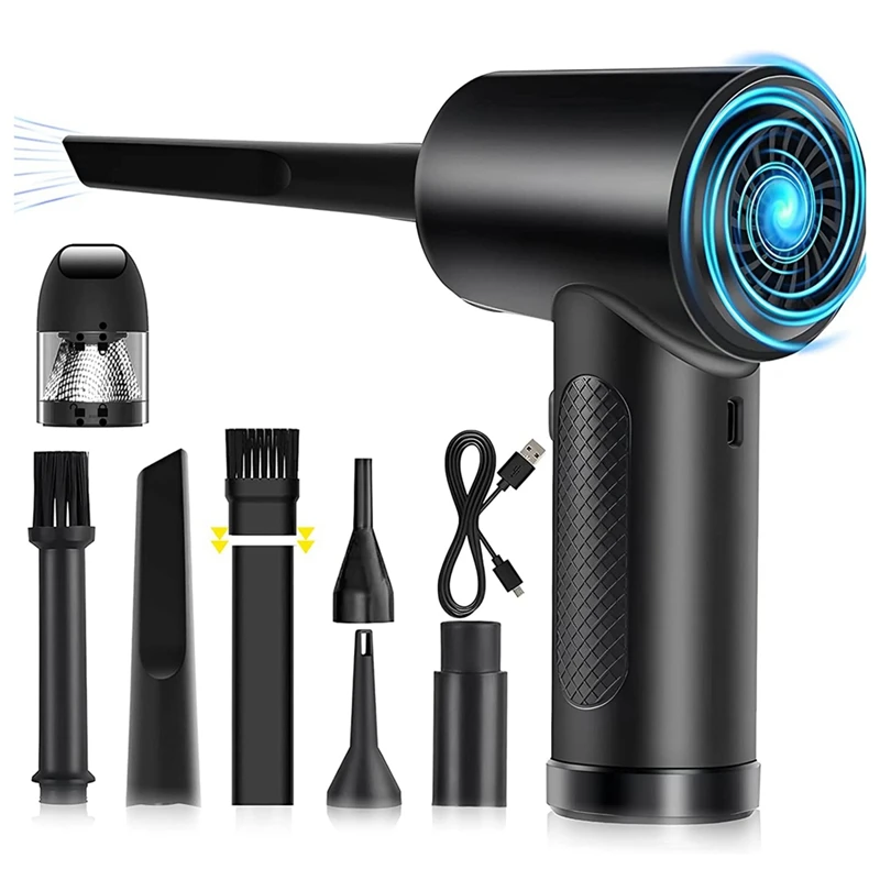 Electric Air Duster Reusable Air Duster And Vacuum 2 In 1, 3 Speeds 51000 RPM Cordless Air Blower
Electric Air Duster Reusable Air Duster And Vacuum 2 In 1, 3 Speeds 51000 RPM Cordless Air Blower