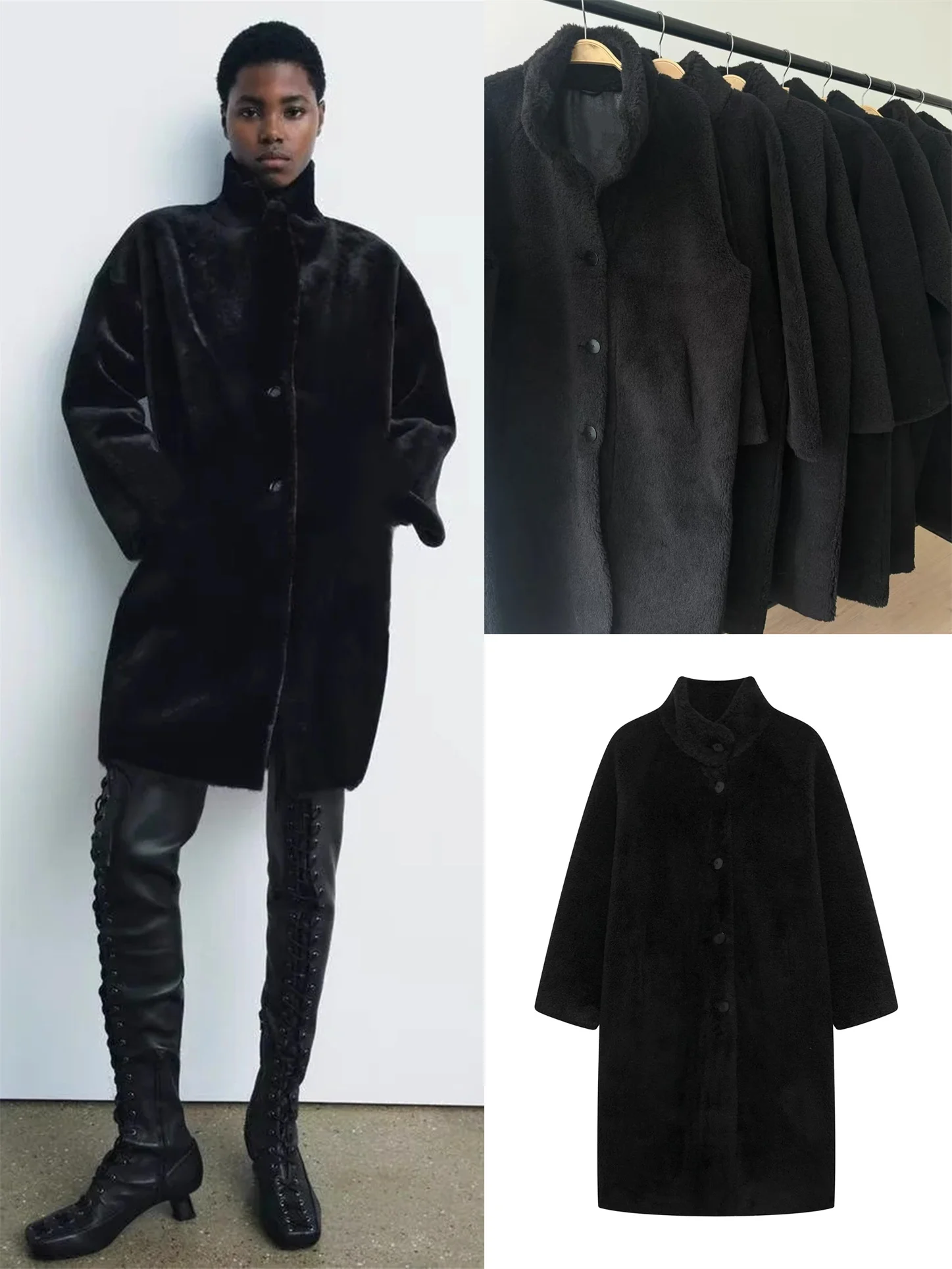 Faionable Long Plu Coat New Autumn Winter Women's High-End Sensation Leatherette Effect Outerwear Street Sle Loose Fit
Faionable Long Plu Coat New Autumn Winter Women's High-End Sensation Leatherette Effect Outerwear Street Sle Loose Fit