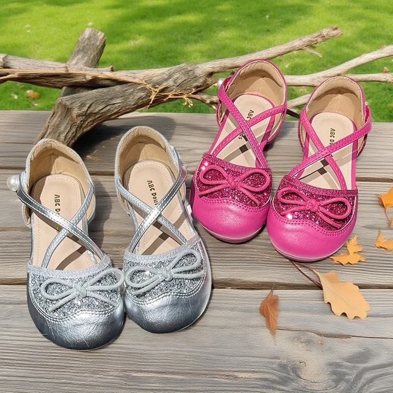 Girls' rose sandalies kid's Hollow Sandals children's Bowknot Glittering Ankle Strap Princess Shoes for Toddler Girls Outdoor
Girls' rose sandalies kid's Hollow Sandals children's Bowknot Glittering Ankle Strap Princess Shoes for Toddler Girls Outdoor 
