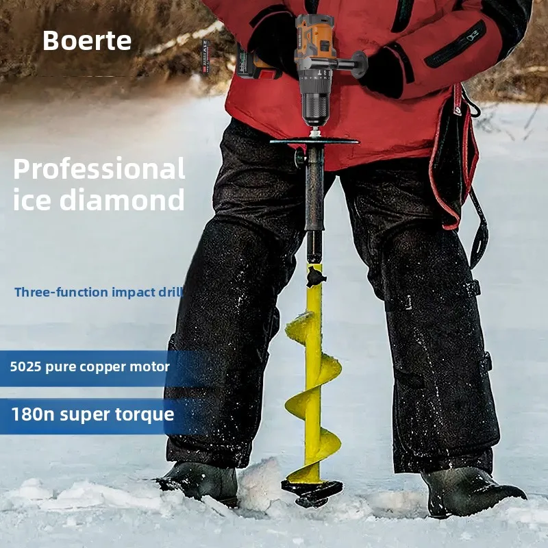 110V/220V Cordless Brushless Hammer Drill 3 Function Impact Drill Wireless Outdoor Ice Auger Tool
110V/220V Cordless Brushless Hammer Drill 3 Function Impact Drill Wireless Outdoor Ice Auger Tool