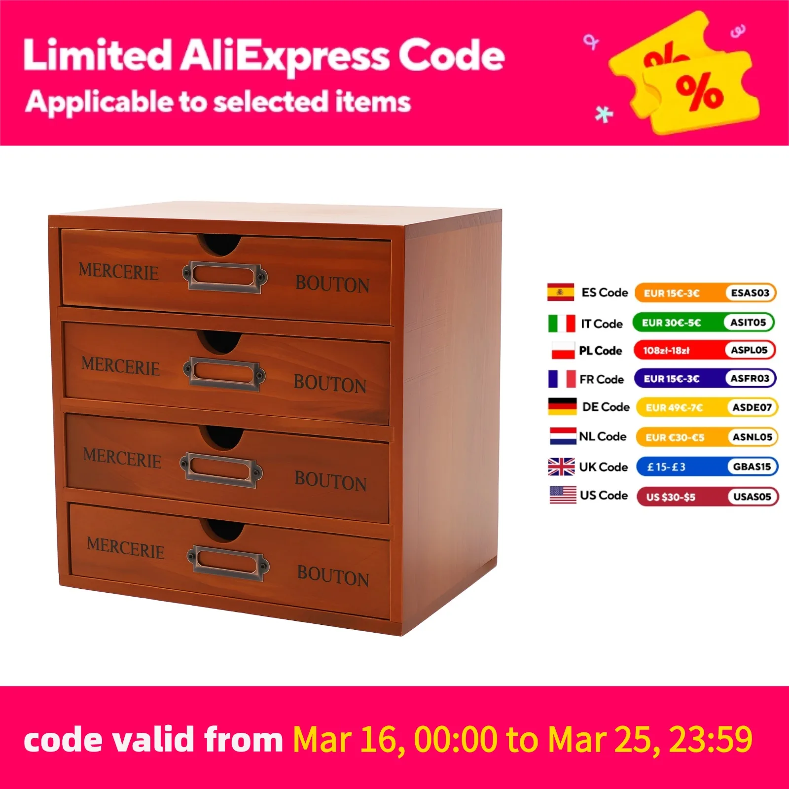 4-Drawer Vintage Wooden Organizer Mini Pine Wood Storage Box Desktop Organizer Space-Saving for Cosmetics, Tea, Stationery
4-Drawer Vintage Wooden Organizer Mini Pine Wood Storage Box Desktop Organizer Space-Saving for Cosmetics, Tea, Stationery