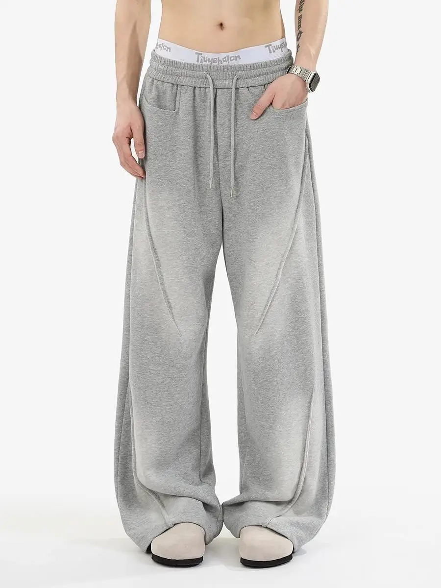 Waed Light ey Men's Sweatpants Loose Straight Leg Pants Drapey Design Casual Trousers Youth Faion All Seasons
Waed Light ey Men's Sweatpants Loose Straight Leg Pants Drapey Design Casual Trousers Youth Faion All Seasons