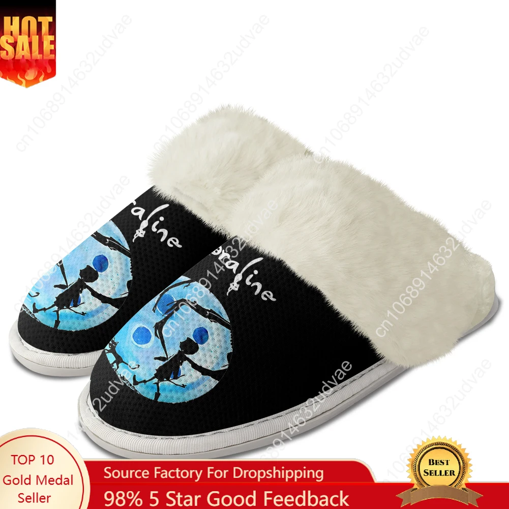 Coraline The Secret Door Plush Slippers Keep Warm Shoes Mens Womens Home Cotton Bedroom Custom Thermal Lightweight Slipper DIY
Coraline The Secret Door Plush Slippers Keep Warm Shoes Mens Womens Home Cotton Bedroom Custom Thermal Lightweight Slipper DIY