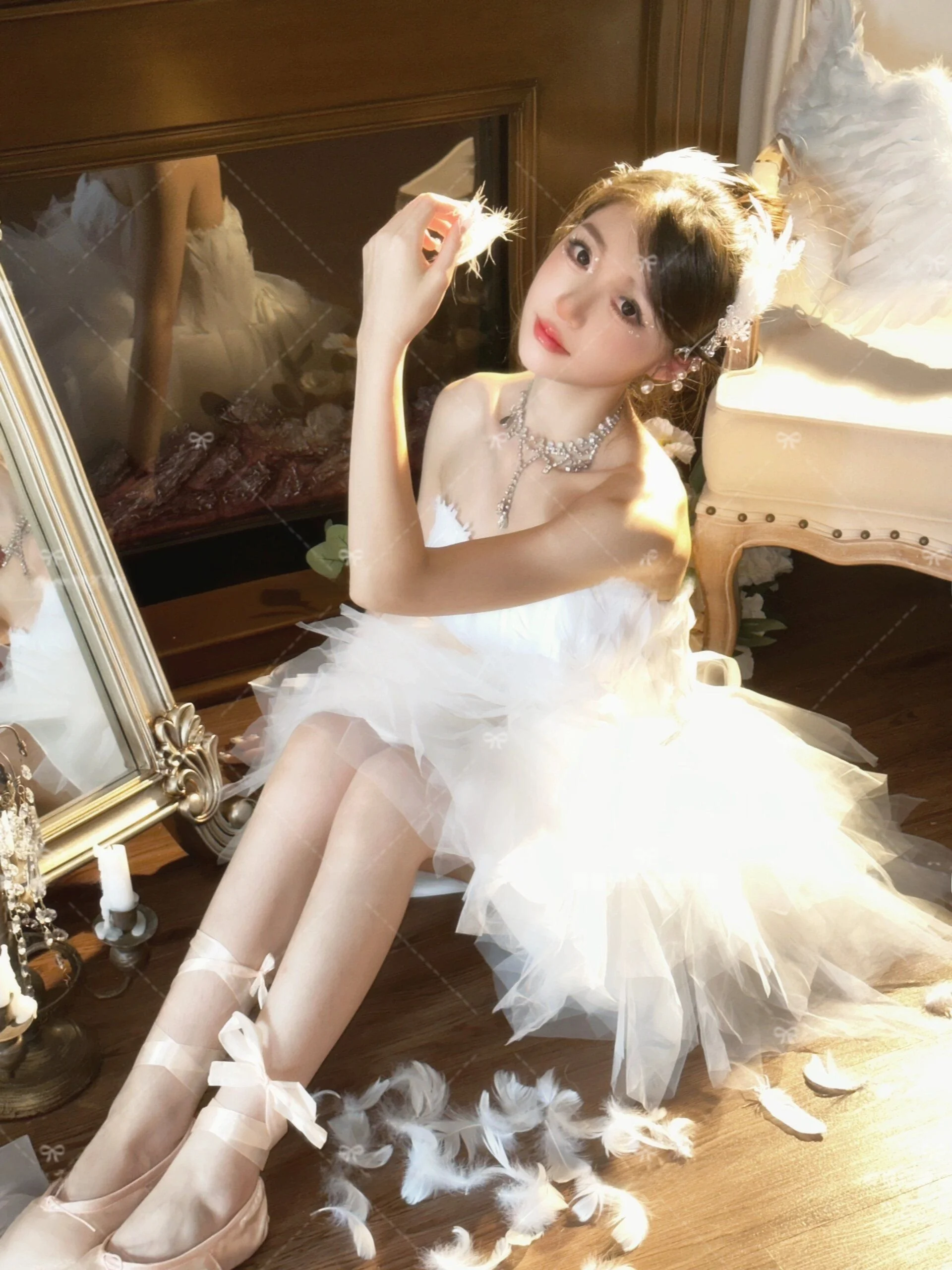 White Swan Strapless Ballet Angel Fairy Art Photo Costume Women's Traditional Clothing Winter 2023 Strapless Dress
White Swan Strapless Ballet Angel Fairy Art Photo Costume Women's Traditional Clothing Winter 2023 Strapless Dress