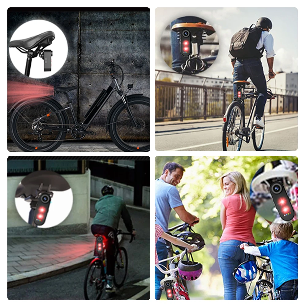 Camera Taillight With 150° Angle Wide Camera Bicycle Camera Taillight Bicycle Intelligent Tail Light for Road Urban Cyclists
Camera Taillight With 150° Angle Wide Camera Bicycle Camera Taillight Bicycle Intelligent Tail Light for Road Urban Cyclists