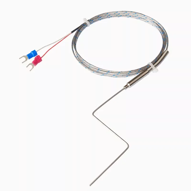 K-type Armored Thermocouple WRNK-191 Pin Type Temperature Sensing Line Thermistor PT100 Temperature Sensor E/J Probe
K-type Armored Thermocouple WRNK-191 Pin Type Temperature Sensing Line Thermistor PT100 Temperature Sensor E/J Probe