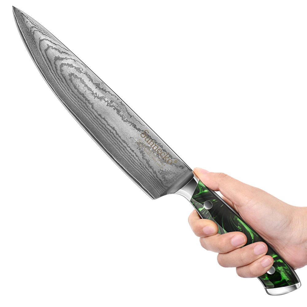 SUNNECKO Damascus Steel vg10 Chef Knife 8'' Inch Japanese Style Kitchen Cooking Meat Fish Slicer Gift Box Splitting Mincing Tool
SUNNECKO Damascus Steel vg10 Chef Knife 8'' Inch Japanese Style Kitchen Cooking Meat Fish Slicer Gift Box Splitting Mincing Tool