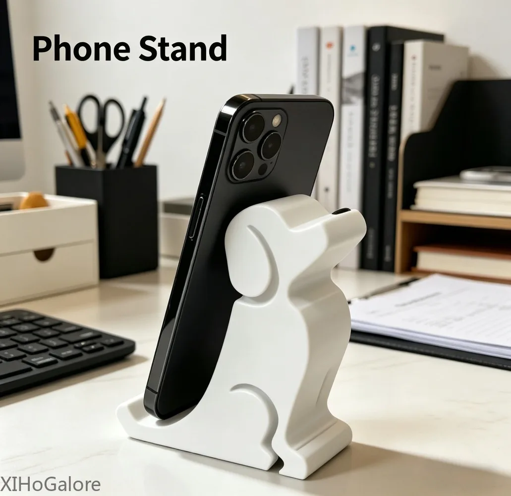 Practical 3D Printed Cute Dog Cell Phone Stand Desktop Holder For Office Home Decoration Creative Gift For Animal Lovers Set
Practical 3D Printed Cute Dog Cell Phone Stand Desktop Holder For Office Home Decoration Creative Gift For Animal Lovers Set