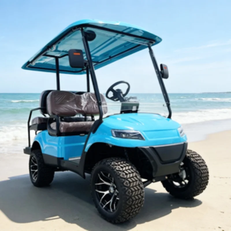 New 2+2 4 Seater Electric Golf Cart Off-Road Golf Cart With 72V/120AH 5KW Golf Buggy With Folding Windshield Free Custom Color
New 2+2 4 Seater Electric Golf Cart Off-Road Golf Cart With 72V/120AH 5KW Golf Buggy With Folding Windshield Free Custom Color