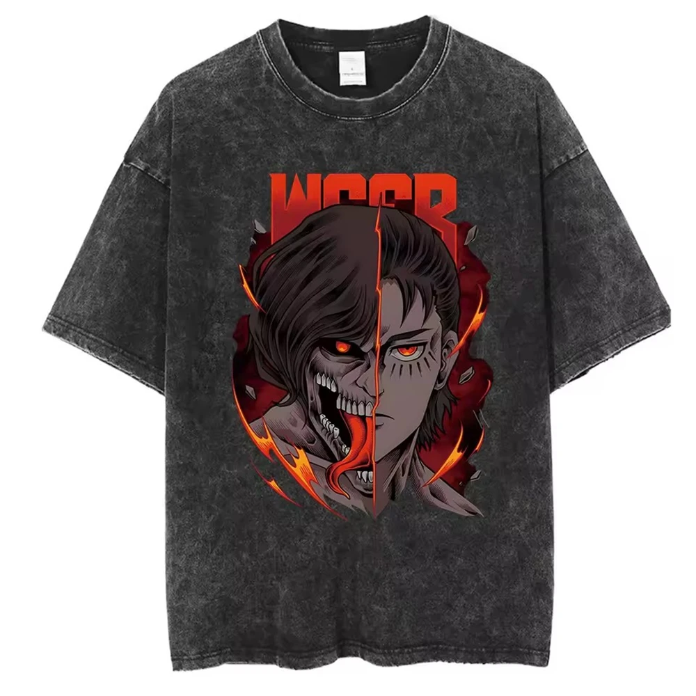 Vintage Anime Retro Acid Washed Women Clothing Tee Shirt Homme New Top Short Sleeve Round Neck Printing Pullover T-Shirt
Vintage Anime Retro Acid Washed Women Clothing Tee Shirt Homme New Top Short Sleeve Round Neck Printing Pullover T-Shirt