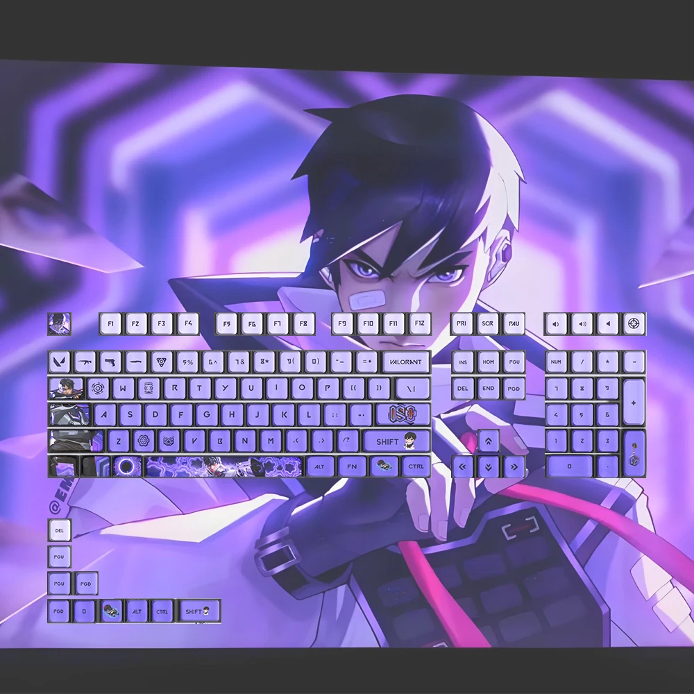 VALORANT keycaps 119 keys full set ASA Profile PBT dye sub keycaps Pdding Deadlock Breach Yoru keycaps Light Translucent support
VALORANT keycaps 119 keys full set ASA Profile PBT dye sub keycaps Pdding Deadlock Breach Yoru keycaps Light Translucent support