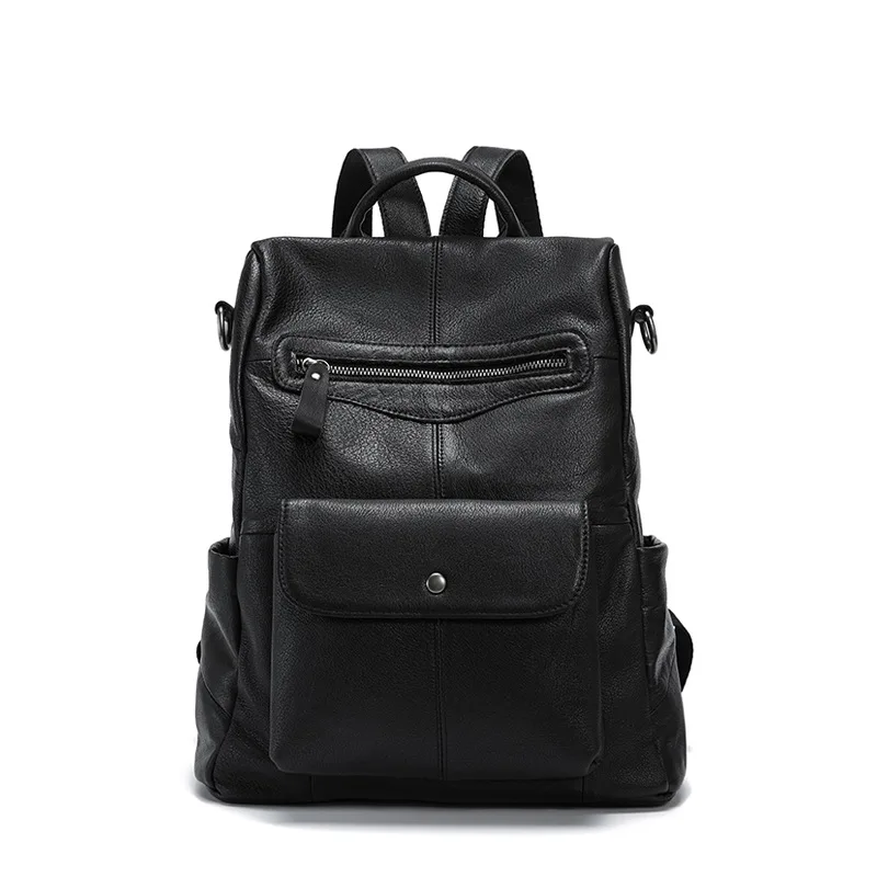 New Fashion Luxury Brand Cow Genuine Leather Women Backpacks Female Large Girl Student Korean Casual Designer Backpack
New Fashion Luxury Brand Cow Genuine Leather Women Backpacks Female Large Girl Student Korean Casual Designer Backpack