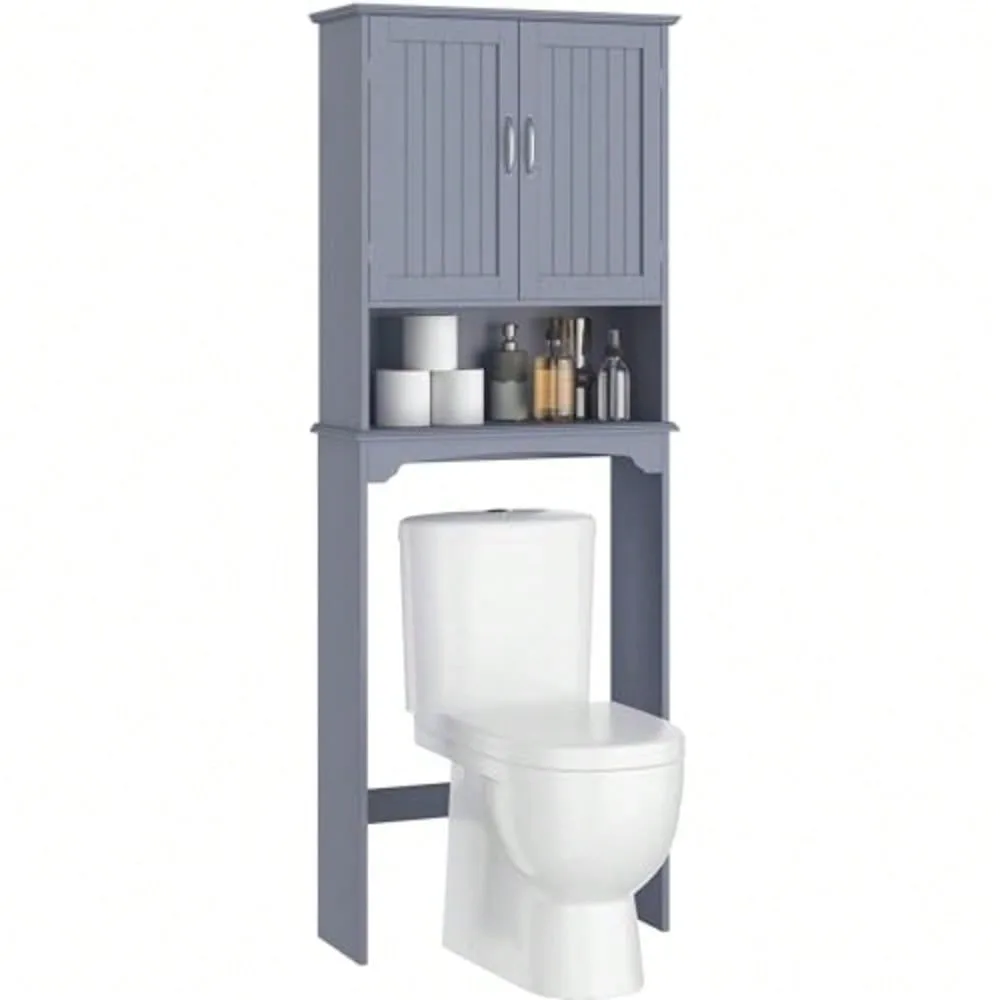 Cabinet Double Door Bathroom Storage Organizer Toilet Rack With Inner Adjustable Shelf And Open Storage Shelf
Cabinet Double Door Bathroom Storage Organizer Toilet Rack With Inner Adjustable Shelf And Open Storage Shelf