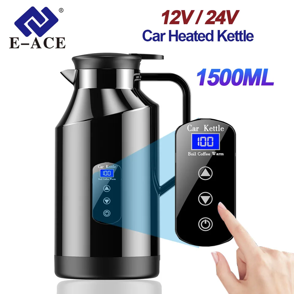 E-ACE 1500 мл автомобильный чайник 2025 новый 12 В 24 В портативный электрический чайник для автомобилей изолированный уличный чайник мгновенная лапша чай горячая вода
E-ACE 1500 мл автомобильный чайник 2025 новый 12 В 24 В портативный электрический чайник для автомобилей изолированный уличный чайник мгновенная лапша чай горячая вода