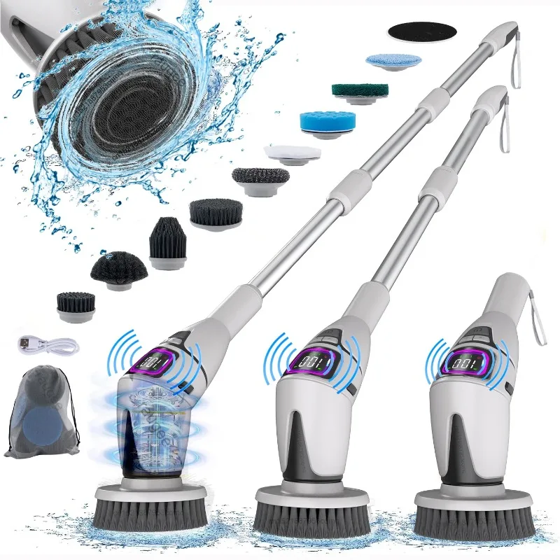 Electric Bathroom Cleaning Brush 10 in 1 Multifunctional Household Wireless Electric Spin Scrubber Cleaning for Kitchen Toilet
Electric Bathroom Cleaning Brush 10 in 1 Multifunctional Household Wireless Electric Spin Scrubber Cleaning for Kitchen Toilet