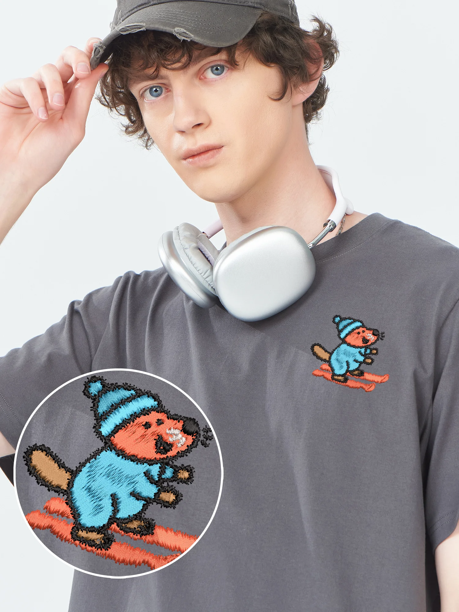 Funny Animals Pattern Embroidered T-Shirt Luxury Clothing 100% Cotton Breathable Trendy Embroidery Tops Couples Clothes
Funny Animals Pattern Embroidered T-Shirt Luxury Clothing 100% Cotton Breathable Trendy Embroidery Tops Couples Clothes
