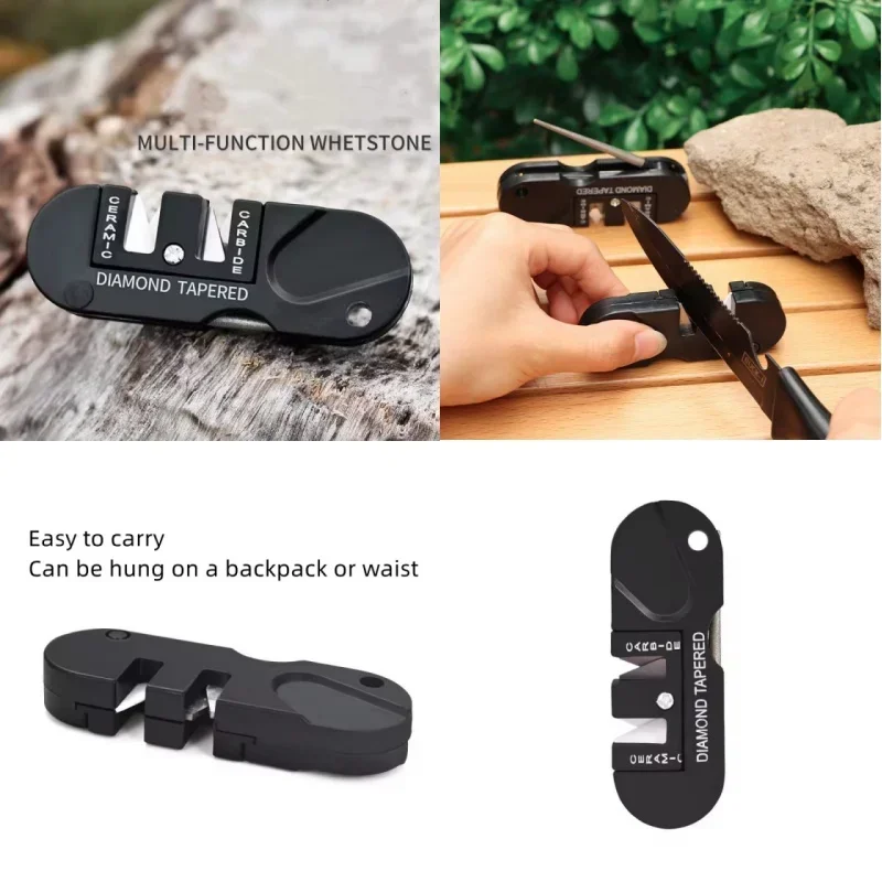 4-in-1 Portable Sharpening Tool for Camping & Hiking, Tungsten Steel Multi-Functional Sharpener, Compact Outdoor Gear
4-in-1 Portable Sharpening Tool for Camping & Hiking, Tungsten Steel Multi-Functional Sharpener, Compact Outdoor Gear