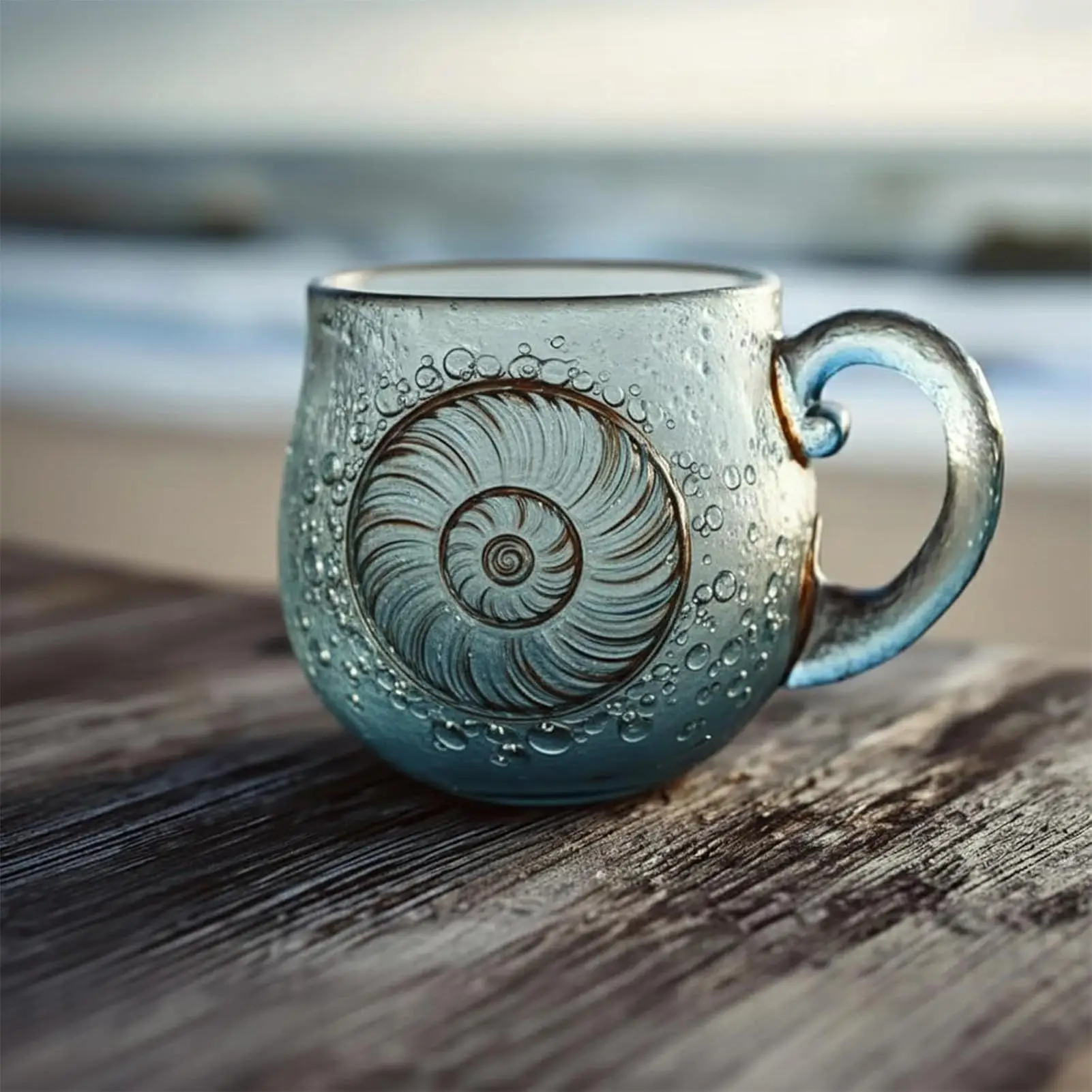 Sea Glass Wave Mug Hand-Blown Breakfast Cup Beach Lover Tea Mug for Hot Coffee Juice Milk Drinks Living Room Office Restaurant
Sea Glass Wave Mug Hand-Blown Breakfast Cup Beach Lover Tea Mug for Hot Coffee Juice Milk Drinks Living Room Office Restaurant
