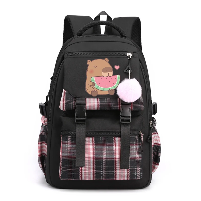 Kawaii Capybara Backpack for Girls Boys Women Animal Printed Bookbag Student Teenager Large Capacity School Bags Travel Rucksack
Kawaii Capybara Backpack for Girls Boys Women Animal Printed Bookbag Student Teenager Large Capacity School Bags Travel Rucksack