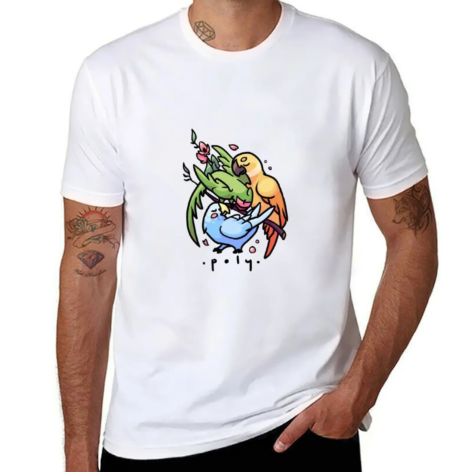 Parrots shirts T-Shirt t designer 100% t man cotton man shirt Polyamory
Parrots shirts T-Shirt t designer 100% t man cotton man shirt Polyamory
