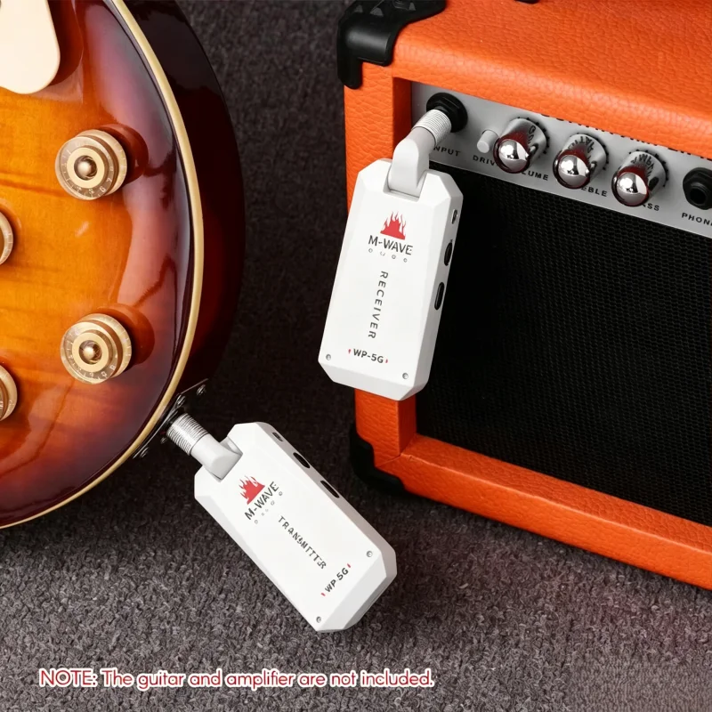 M-VAVE WP-5G 5.8G Rechargeable Wireless Guitar Transmitter Receiver, Type-C Audio System for Electric Guitar Bass Amplifier
M-VAVE WP-5G 5.8G Rechargeable Wireless Guitar Transmitter Receiver, Type-C Audio System for Electric Guitar Bass Amplifier