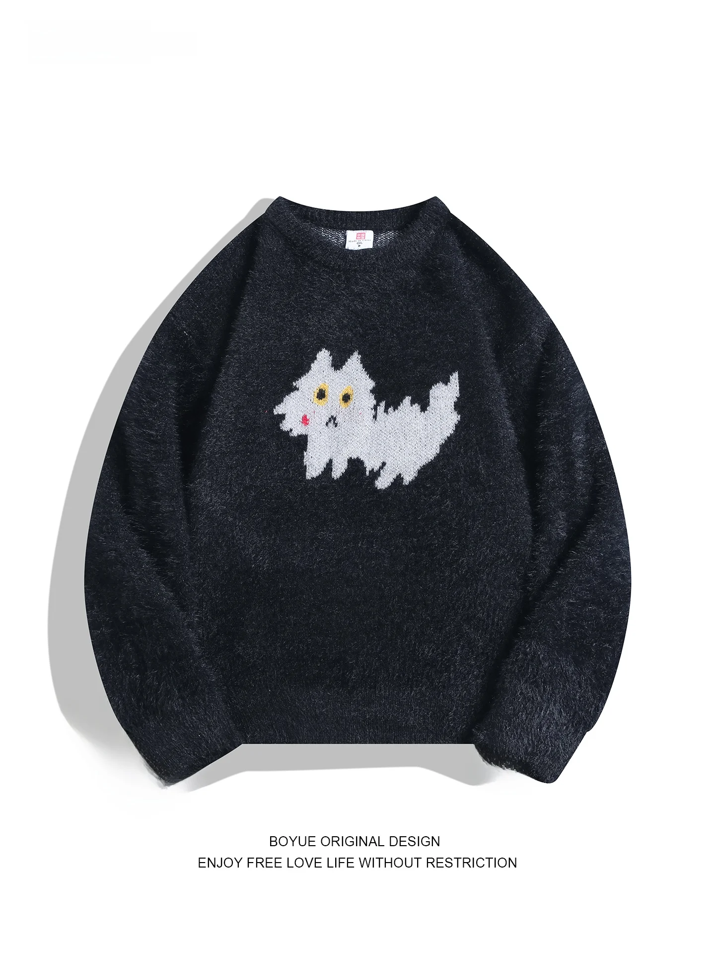 Boyue American Retro Soft round Ne Sweater ex Loose Cartoon Casual Knitted irt Comfortable Breathable Autumn Winter
Boyue American Retro Soft round Ne Sweater ex Loose Cartoon Casual Knitted irt Comfortable Breathable Autumn Winter