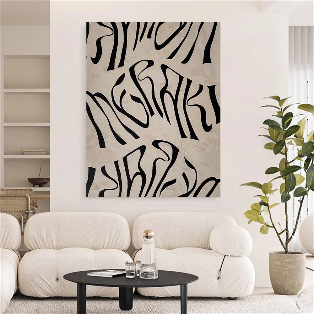 Nordic 100% Hand-Painted Oil Painting Abstract Line Texture Canvas Paint Marble Pattern Wall Art Modern Home Living Room Decor 
Nordic 100% Hand-Painted Oil Painting Abstract Line Texture Canvas Paint Marble Pattern Wall Art Modern Home Living Room Decor