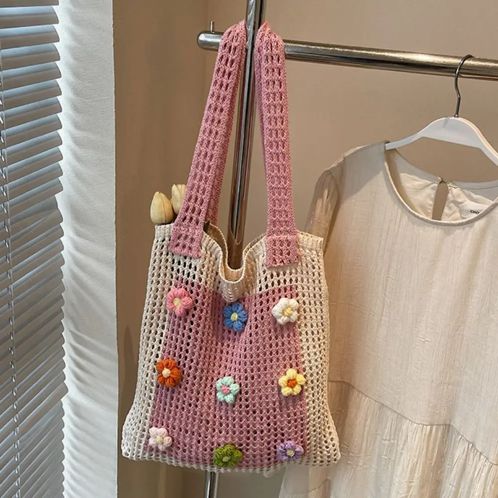 Hollow Out Flower Thread Woven Bag Tote Bag Bohemian Style Beach Bag Beach Handbag Large Capacity Hollow Shoulder Bag Summer
Hollow Out Flower Thread Woven Bag Tote Bag Bohemian Style Beach Bag Beach Handbag Large Capacity Hollow Shoulder Bag Summer