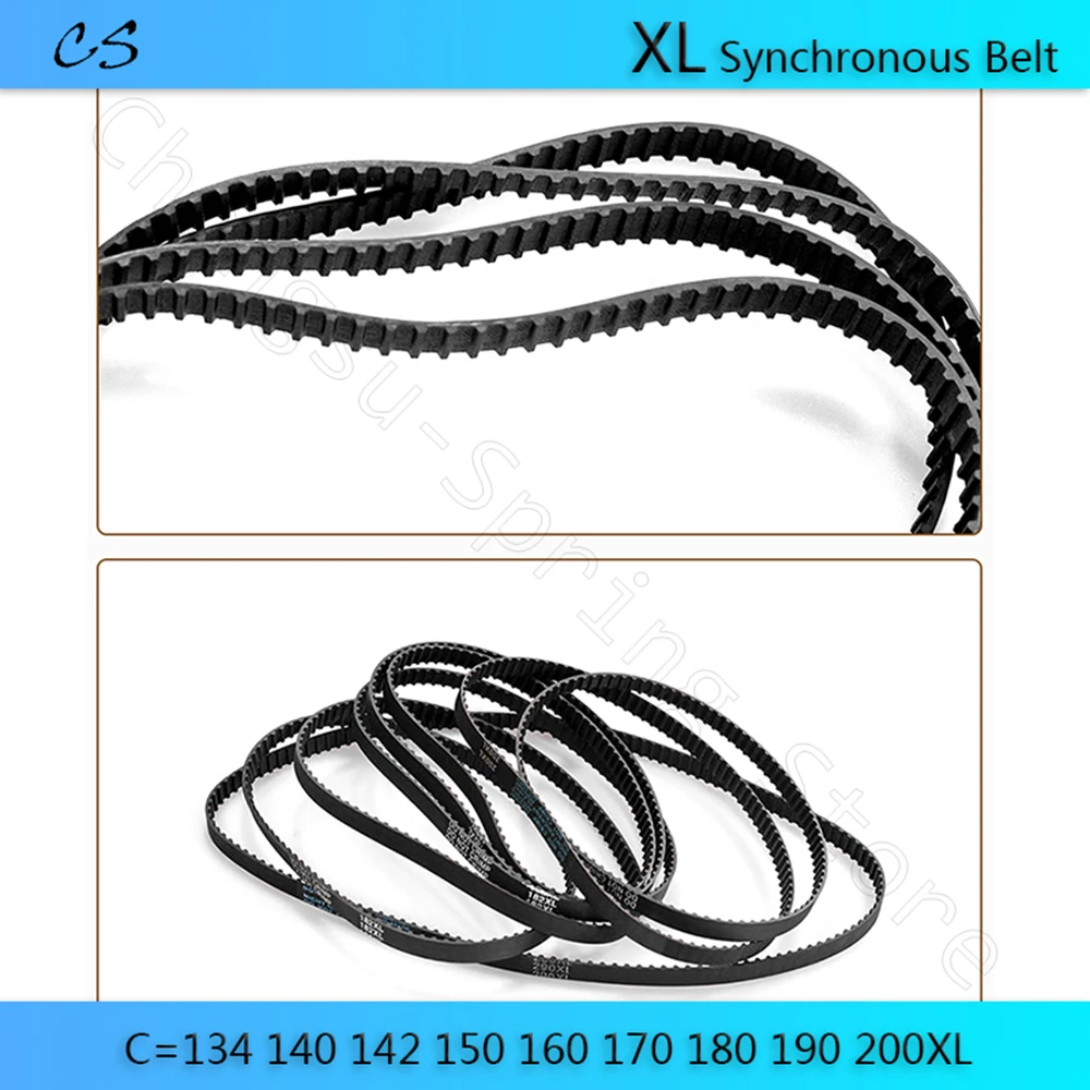 XL Timing Belt Width 10mm Rubber Synchronous Wheel Belt 134 140 142 150 160 170 180 190 200XL Pitch 5.08mm for XL Timing Pulley
XL Timing Belt Width 10mm Rubber Synchronous Wheel Belt 134 140 142 150 160 170 180 190 200XL Pitch 5.08mm for XL Timing Pulley