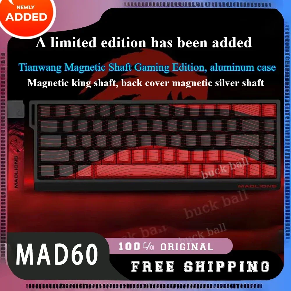 MADLIONS Mad60HE Mad68 HE Spot supply!Mechanical Keyboard Magnetic Switch Wired Game Keyboard Rapid Trigger Custom Keyboard
MADLIONS Mad60HE Mad68 HE Spot supply!Mechanical Keyboard Magnetic Switch Wired Game Keyboard Rapid Trigger Custom Keyboard