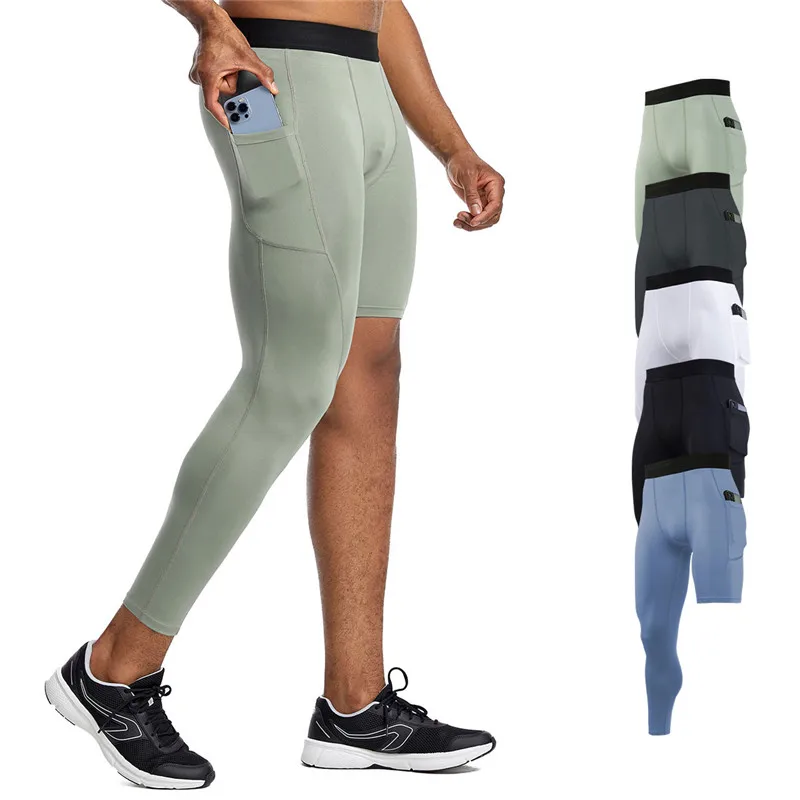 Summer Spring Autumn Men Running Tights GYM Pocket Pants Basketball Football Soccer Fitness Exercise Sport One Leg Long Leggings
Summer Spring Autumn Men Running Tights GYM Pocket Pants Basketball Football Soccer Fitness Exercise Sport One Leg Long Leggings