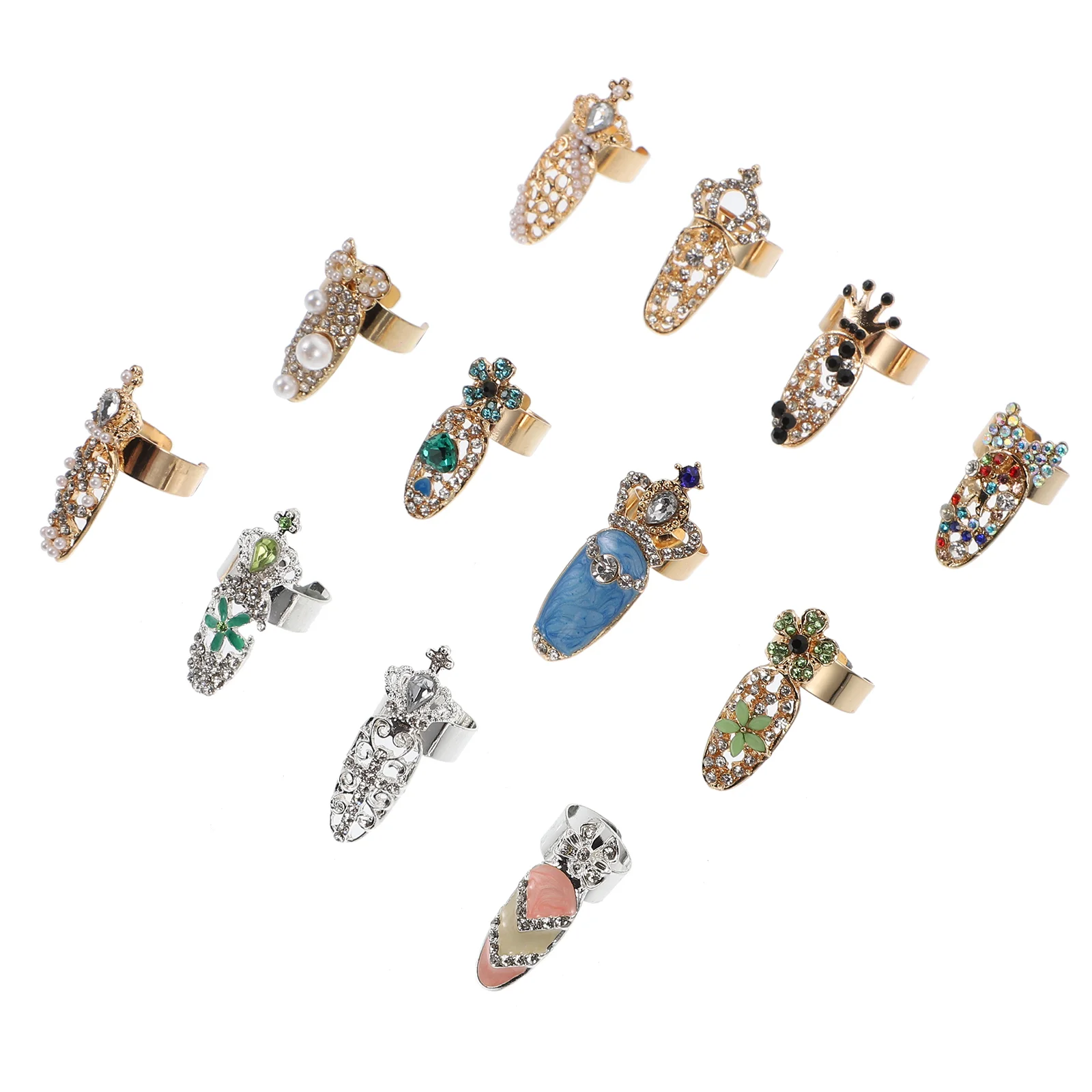 12 Pcs Dynamo Rhinestone Nail Ring Plush Toy Decor European Fashion Alloy Supplies Miss
12 Pcs Dynamo Rhinestone Nail Ring Plush Toy Decor European Fashion Alloy Supplies Miss
