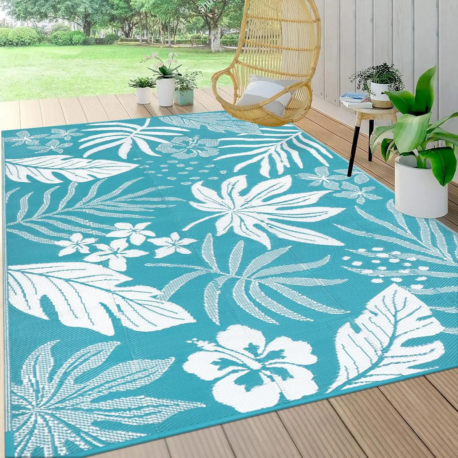 Waterproof Outdoor Rug 6x9, Reversible Plastic Straw Patio Camping Rug, Indoor Outdoor RV Mat Carpet for Deck, Camper, Porch,
Waterproof Outdoor Rug 6x9, Reversible Plastic Straw Patio Camping Rug, Indoor Outdoor RV Mat Carpet for Deck, Camper, Porch,