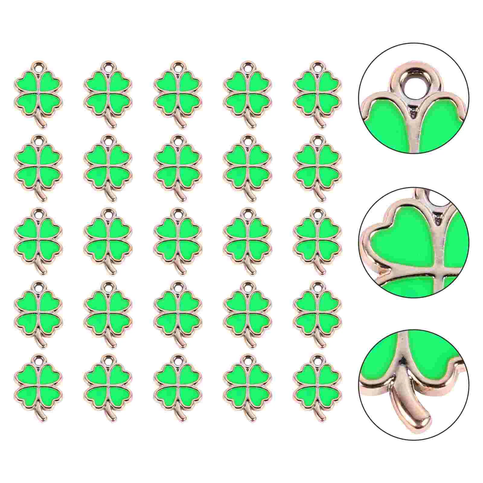 25 Pcs Four Leaf Jewelry Pendant DIY Accessory Phone Hanging Charms Vintage Decor
25 Pcs Four Leaf Jewelry Pendant DIY Accessory Phone Hanging Charms Vintage Decor