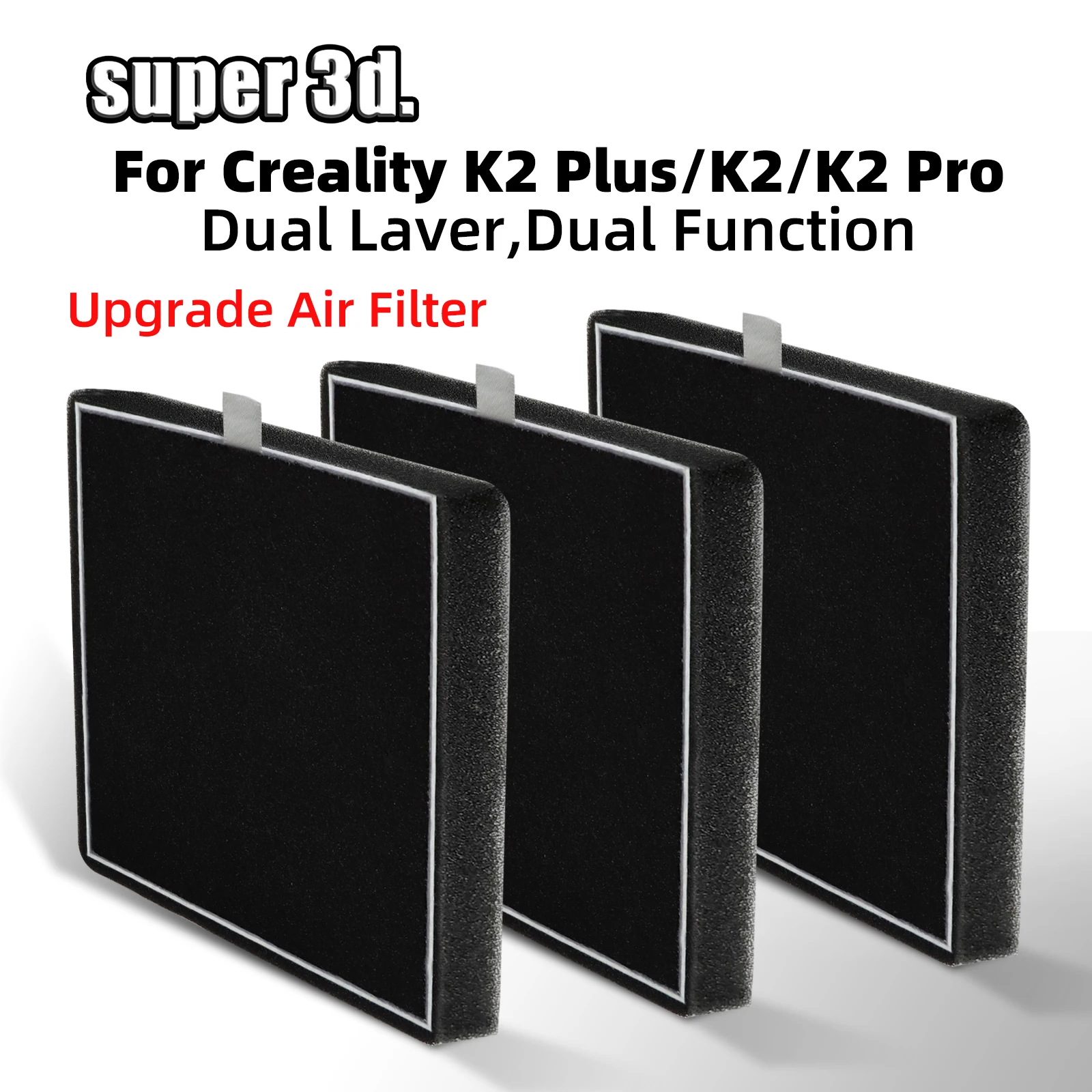 For Creality K2 Plus Air Filter Upgrade HEPA + Activated Carbon K2 Pro Upgrade Hepa Filter Replacement 3D Printer Accessories
For Creality K2 Plus Air Filter Upgrade HEPA + Activated Carbon K2 Pro Upgrade Hepa Filter Replacement 3D Printer Accessories
