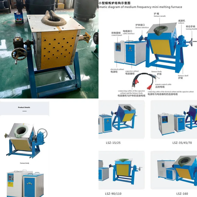 Iron Ore Steel Scrap Industrial Crucible Medium Frequency Induction Electric Furnace Melting Metal Heating Transformation
Iron Ore Steel Scrap Industrial Crucible Medium Frequency Induction Electric Furnace Melting Metal Heating Transformation
