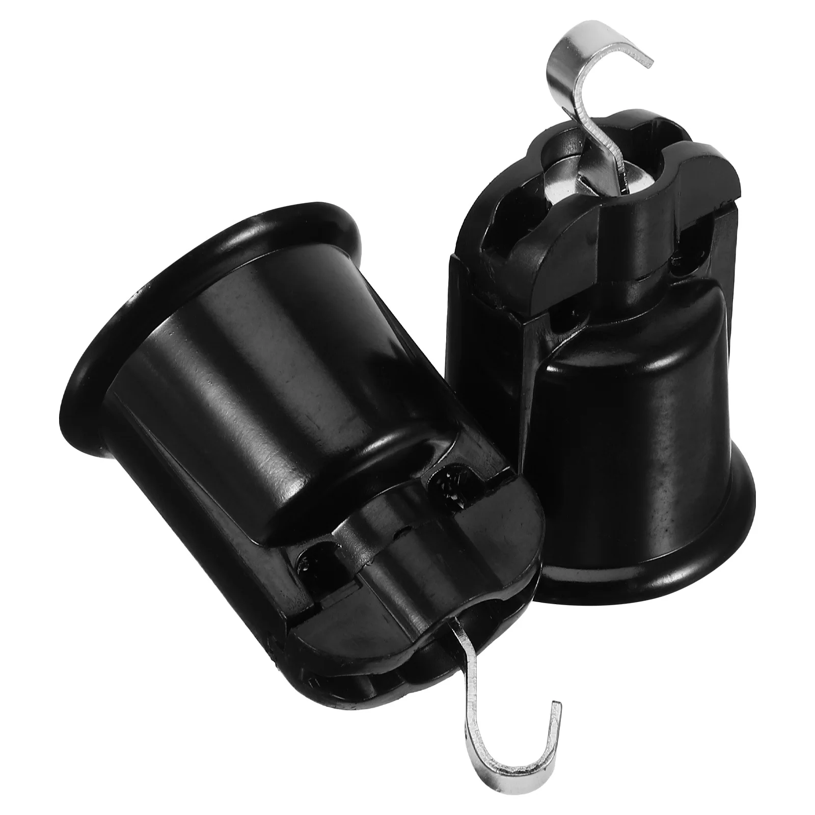 2Pcs E26 Light Socket Hanging Hook Bakelite Christmas Tree Lamp Holder Holiday Light Base Holder for Decorations
2Pcs E26 Light Socket Hanging Hook Bakelite Christmas Tree Lamp Holder Holiday Light Base Holder for Decorations