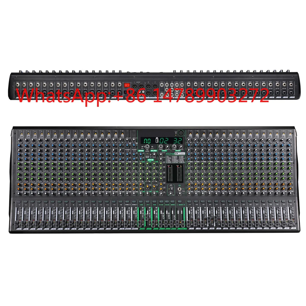 32 Channel Mixer 99DSP Effects USB 48V Phantom Power Stage Studio Recording Gear
32 Channel Mixer 99DSP Effects USB 48V Phantom Power Stage Studio Recording Gear