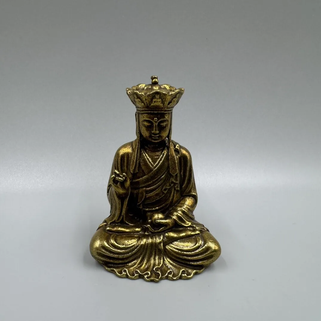 Chinese Collectible Brass Boddhisattva Statue Buddhism Tangseng Ksitigarbha Statue
Chinese Collectible Brass Boddhisattva Statue Buddhism Tangseng Ksitigarbha Statue