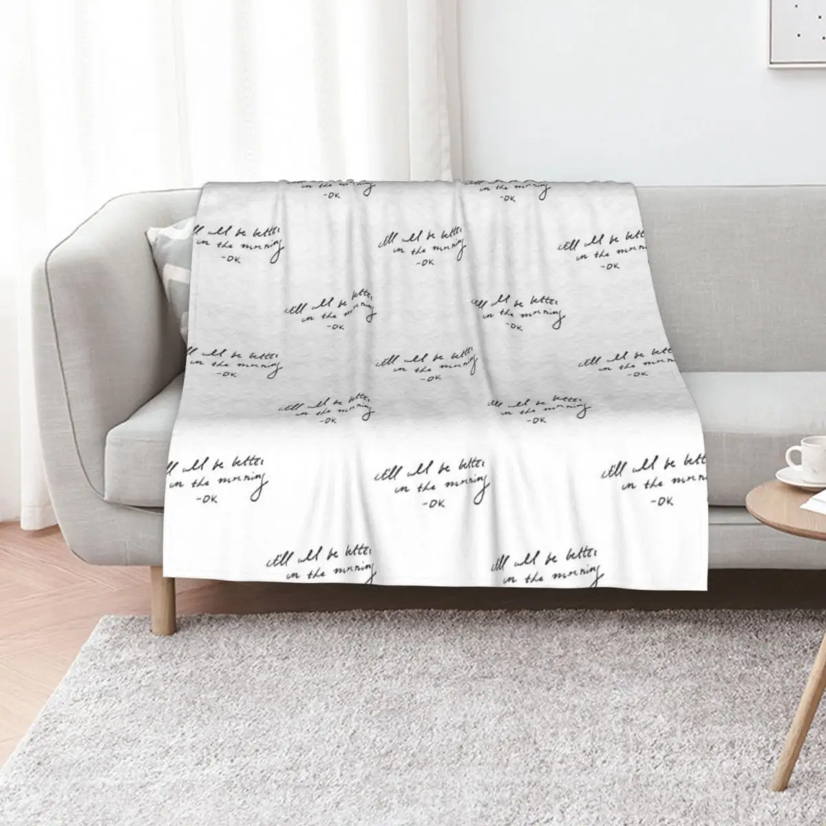 It’ll all be better in the morning Throw Blanket Soft Solid Color Blanket for Couch Bed
It’ll all be better in the morning Throw Blanket Soft Solid Color Blanket for Couch Bed